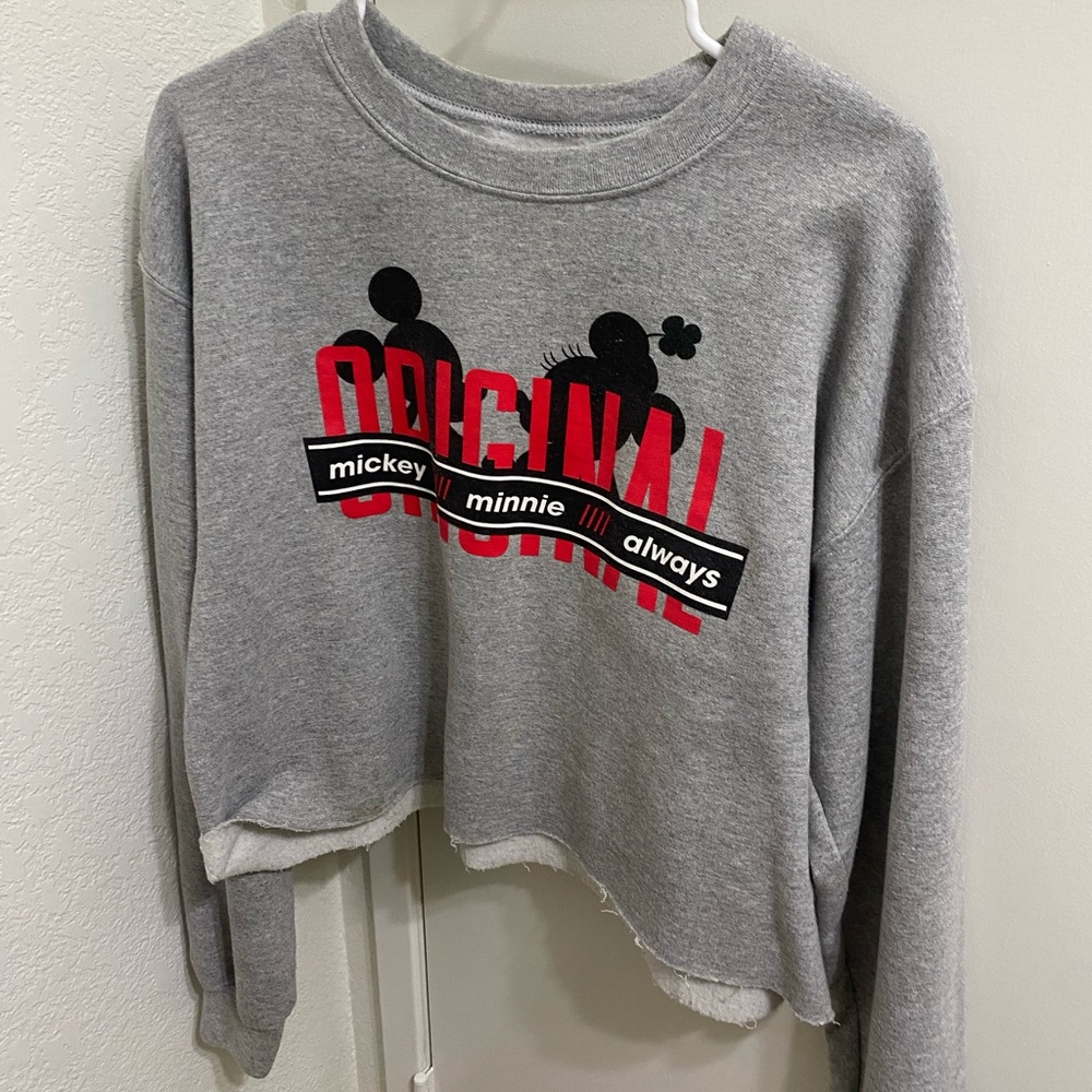 Disney’s Mickey Minnie and Always sweatshirt